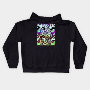 Gothic Psychedelic Art Creation By LowEndT-Shirts Kids Hoodie